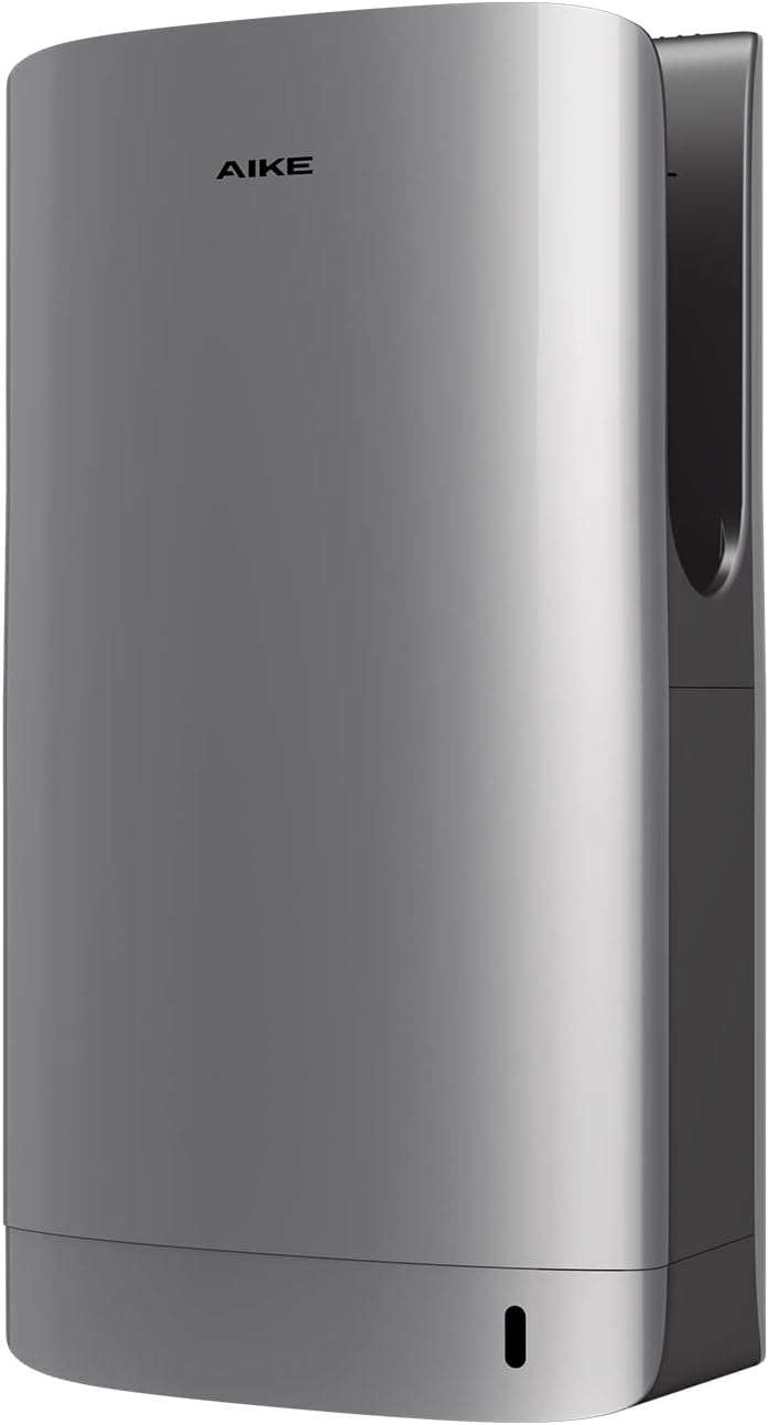 AIKE HEPA Filtered Vertical Hand Dryer Slim, 110-130V Silver 2023 New Version Model AK2065
