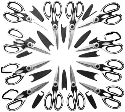Stainless Steel Kitchen Scissors | For Cutting Fish Meat Chicken Bones Pizza(20pcs)