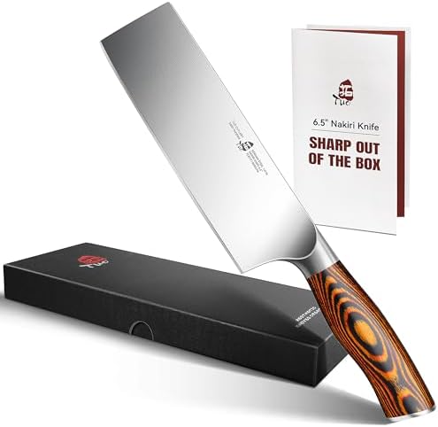 TUO Boning Knife - Razor Sharp Fillet Knife - High Carbon German Stainless Steel Kitchen Cutlery - Pakkawood Handle - Luxurious Gift Box Included - 7 inch - Fiery Phoenix Series