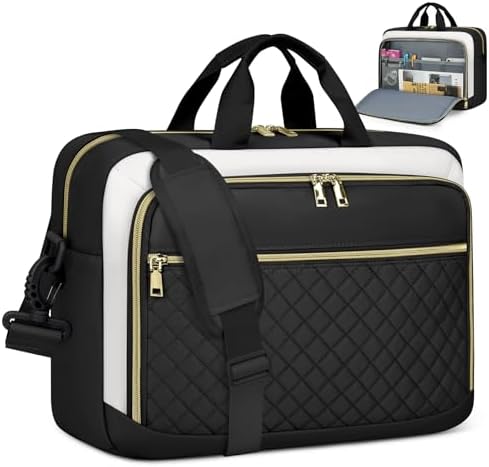 Laptop Bag 17 Inch Laptop Briefcase for Women Waterproof Computer Messenger Bag Professional Laptop Case for Business Work - PuriLite