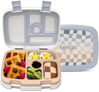 Bentgo Kids 5-Compartment Leak-Proof Bento-Style Lunch Box (Whimsy & Wonder Collection) - Ideal for Ages 3-7, Drop-Proof & Durable, Dishwasher Safe, & PFAS & BPA-Free Materials (Starry Sprinkle)