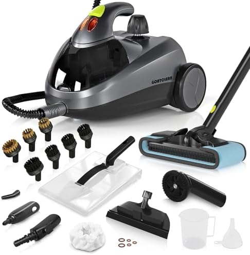 Heavy-Duty Steam Cleaner for Home, 1500W High Pressure with 22 Accessories