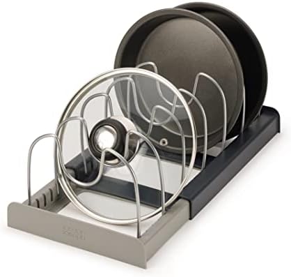 Joseph Joseph DrawerStore Cookware Organizer Rack for Pans Pot Lids and Cutting Boards