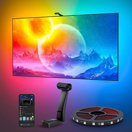 Smart RGBIC TV LED Backlight with Dual Camera System | Color-Matching Ambient Lighting for 55–65 Inch TVs - PuriLite