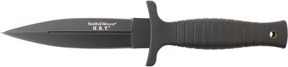 Smith & Wesson 9" H.R.T Double Edged Boot Knife,Black