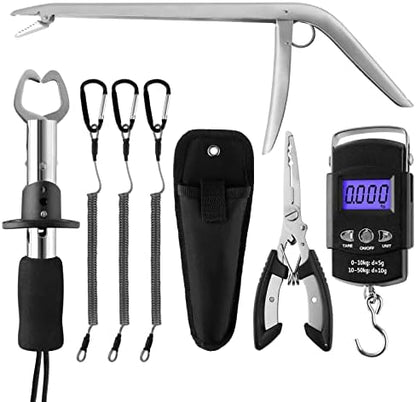 Fishing Tool Kit Fishing Pliers, Fish Lip Gripper, Handheld Digital Fishing Scale, Fishing Hook Remover, Ice Fly Fish Pliers, Fishing Accessories Fishing Gear Fishermen Gift