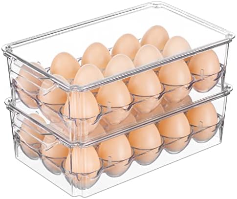 Pure Future 50-Piece Large Airtight Food Storage Containers with Lids, BPA-Free Stackable & Microwave Safe Kitchen Set for Meal Prep, Freezer Use - 25 Containers & Lids, Leakproof Design