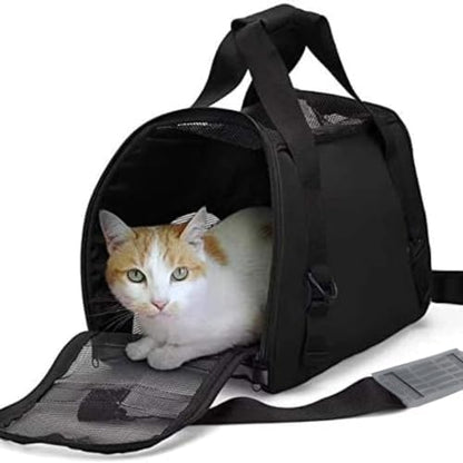 Dotala Cat Carrier,Collapsible Soft-Sided Pet Travel Carrier,Airline Approved Small Dog Cat Carrier for Small Puppy and Cats (Blue)