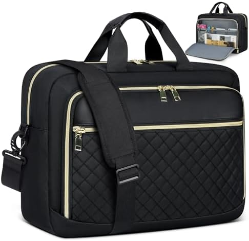 Laptop Bag 17 Inch Laptop Briefcase for Women Waterproof Computer Messenger Bag Professional Laptop Case for Business Work - PuriLite