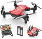 DEERC D20 Mini Drone Foldable for Kids with 720P HD FPV Camera Remote Control Toys Gifts for Boys Girls with Tap Fly,Auto Hover,Voice/Gesture Control,Speed Adjustment,2 Batteries,3D Flip