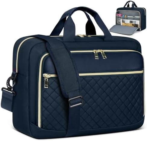 Laptop Bag 17 Inch Laptop Briefcase for Women Waterproof Computer Messenger Bag Professional Laptop Case for Business Work - PuriLite