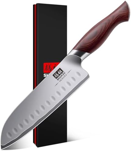 SHAN ZU Fillet Knife 7 inch, Razor Sharp Boning Knife for Meat in 10Cr15Mov Japanese High Carbon Steel Fish Knife, Professional Kitchen with Flexible Blade and Ergonomic Pakkawood Handle