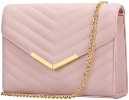 KKXIU Women Formal Vegan Leather Evening Envelope Clutch Purses and Handbags for Party Wedding Prom Bridal - PuriLite