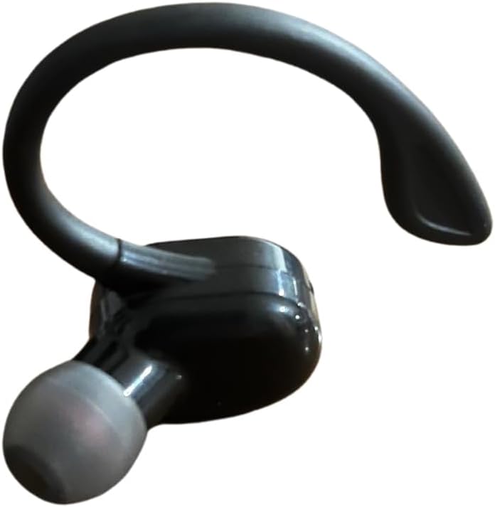 LED Wireless Sport Earpiece, Bluetooth Compatible, Black with Red Light