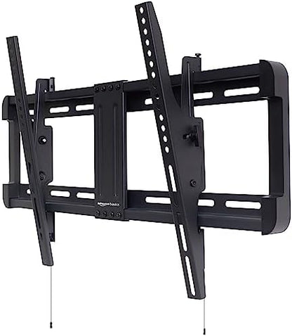 Amazon Basics Tilt TV Wall Mount with Horizontal Post Installation Leveling for 32-Inch to 86-Inch TVs