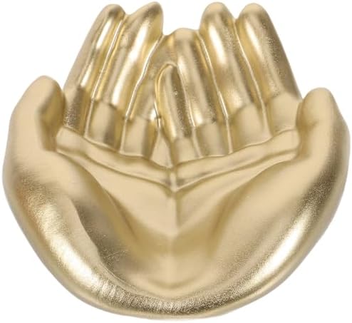 Black Palm Jewelry Organizer Tray | Resin Jewelry Storage Plate | Rings Necklace Bracelet Holder | Desktop Decor | Home Office Organizer - PuriLite