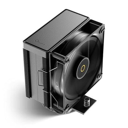 Gamma A40 ARGB BK CPU Cooler,100mm PWM Fan,133mm Height Single Tower Computer Compact CPU Air Cooler,4 Copper Heat Pipes,ARGB Function,Fancy Top Cover,for Intel LGA 115X/1200/1700/1851&AMD AM4/AM5