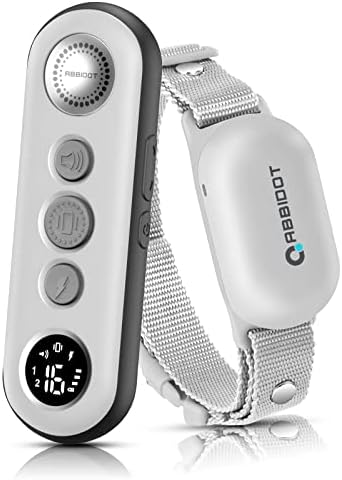 ABBIDOT Shock Collar (8-120 lbs) - Small Size Dog Training Collar with Remote Waterproof Rechargeable Dog Shock Collar with Remote E Collar for Small Medium Large Dogs (Light Pink)