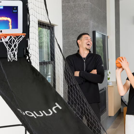 Huupe Arcade and Mini Classic Smart Basketball Hoop Bundle