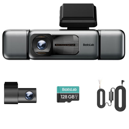 Botslab 4-Channel 360° Surround Dash Cam with 128GB Card