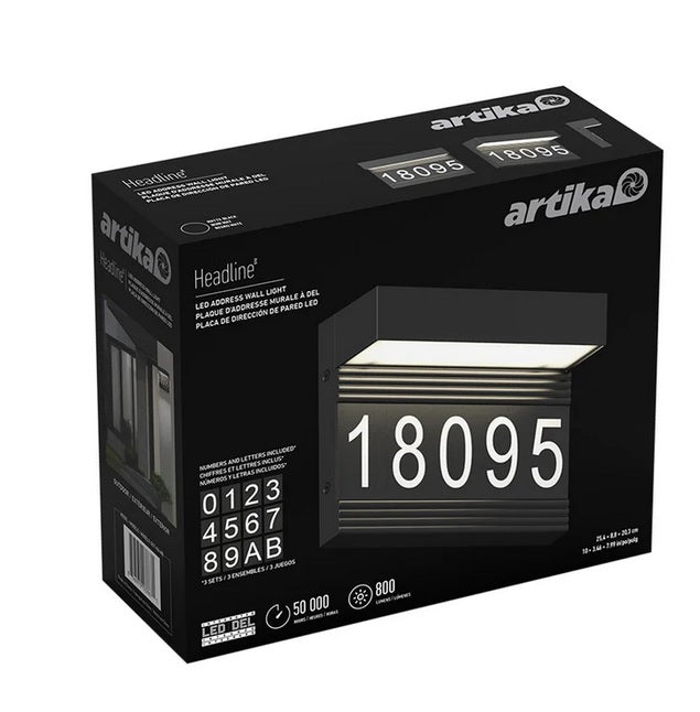 Artika Headline LED Address Sign - PuriLite