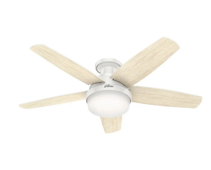 Hunter Avia 48 in. (121.9 cm) Low-profile LED Ceiling Fan - PuriLite