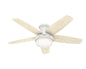 Hunter Avia 48 in. (121.9 cm) Low-profile LED Ceiling Fan - PuriLite