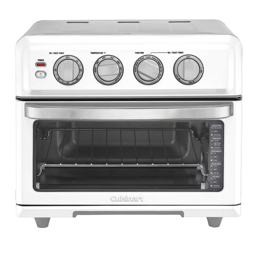 Cuisinart Air Fryer Toaster Oven with Grill - White - TOA-70W: 1800W, Convection Bake, Dishwasher-Safe Parts, Recipes Included - PuriLite