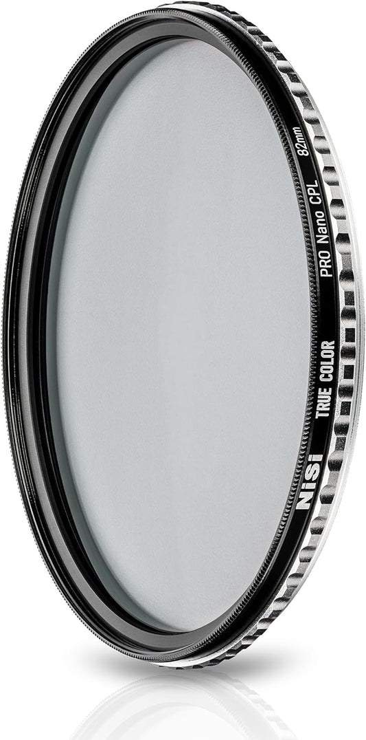 NiSi 82mm True Color CPL Filter - Circular Polarizer Lens Filter with Multi-Nano & Ultra-Low Reflection Coating