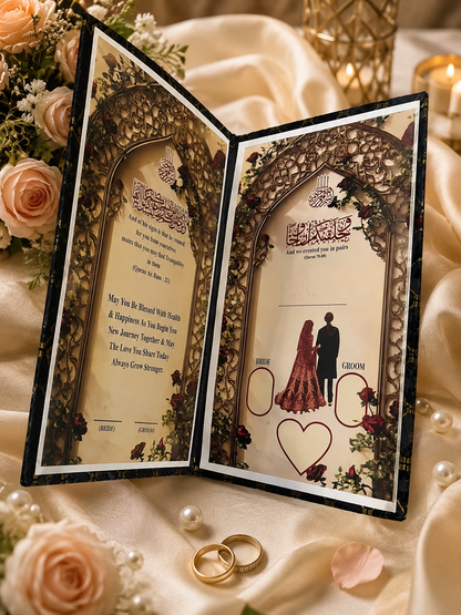 Premium Nikah Book | Wedding Memory Book | Couple Keepsake Gift | Multiple Colors Available