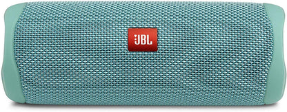 JBL FLIP 5 Portable Speaker IPX7 Waterproof On-The-Go Bundle with WRP Deluxe Hardshell Case (Teal)