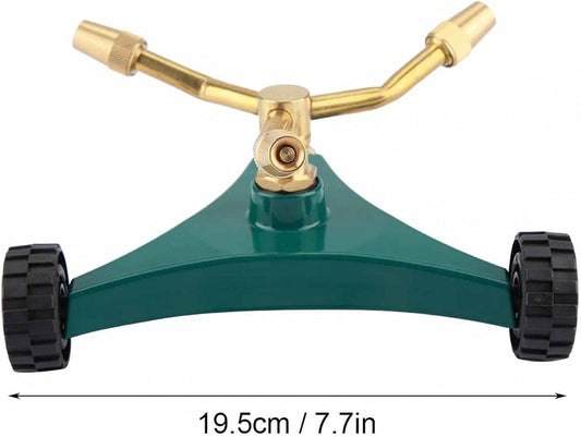 Garden Sprinkler, 3-Arms Garden Cooling Yard Watering Irrigation Tool Lawn Sprinkler Rotating Garden Watering System Kit