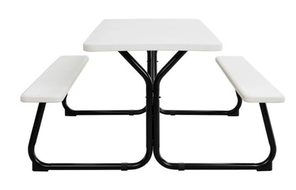 Global Industrial™ 6' Blow Molded Plastic Picnic Table, White