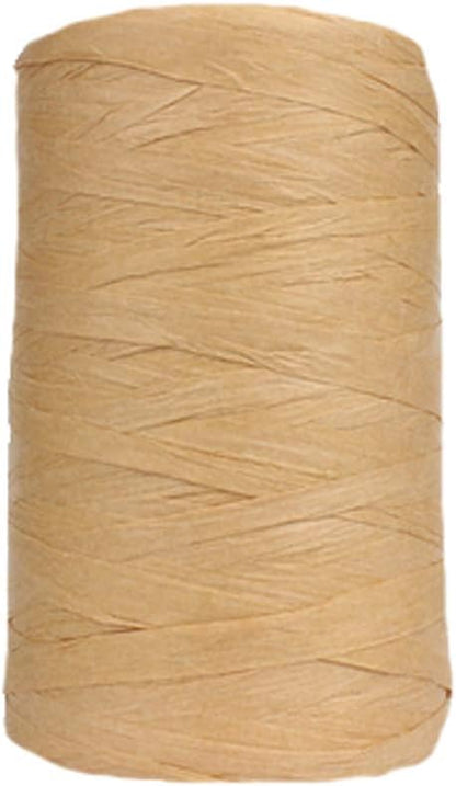 316Yard Rayon Raffia Paper Yarn Crochet Brown Ribbon Knit Summer Sun Hat Beach Bag Craft DIY Decoration