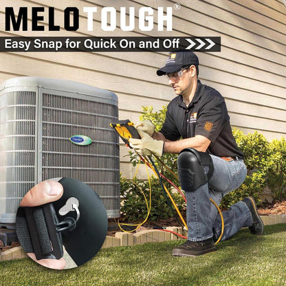 MELOTOUGH Knee Pads for Work,Construction,Flooring,Gardening-Comfortable and Flexible(BLACK)