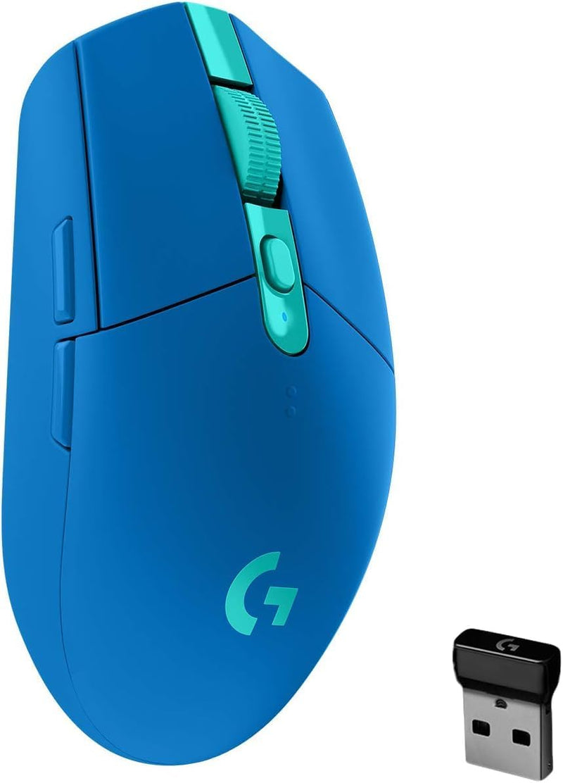 Logitech G305 LIGHTSPEED Wireless Gaming Mouse, Hero 12K Sensor, 12,000 DPI, Lightweight, 6 Programmable Buttons, 250h Battery Life, On-Board Memory, PC/Mac - Blue