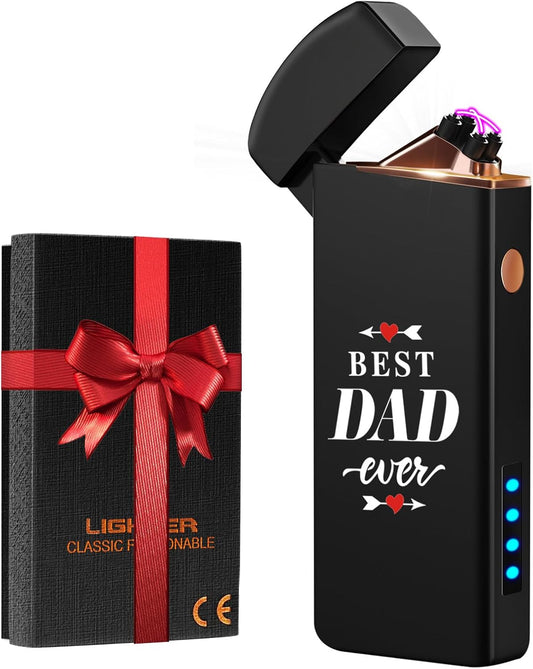 Rechargeable Electric Plasma Lighter for Men – Windproof Dual Arc USB Lighter for Candles, Fireplace, Camping, BBQ & Outdoor Use - PuriLite