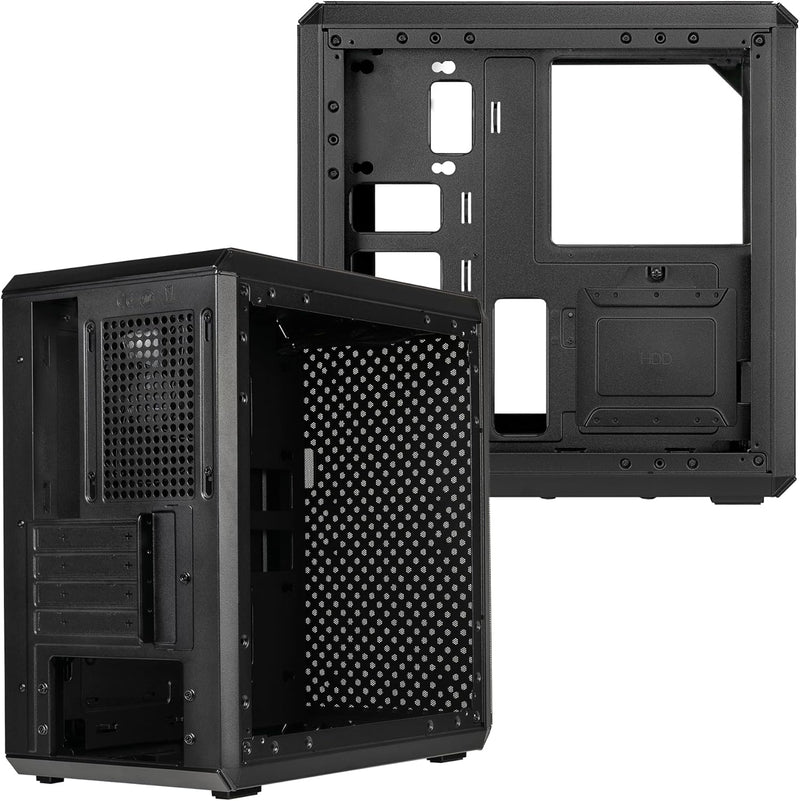 Cooler Master Q300L V2 Micro-ATX Tower, Magnetic Patterned Dust Filter, USB 3.2 Gen 2x2 (20GB), Tempered Glass, CPU Coolers Max 159mm, GPU Max 360mm, Fully Ventilated Airflow (Q300LV2-KGNN-S00)