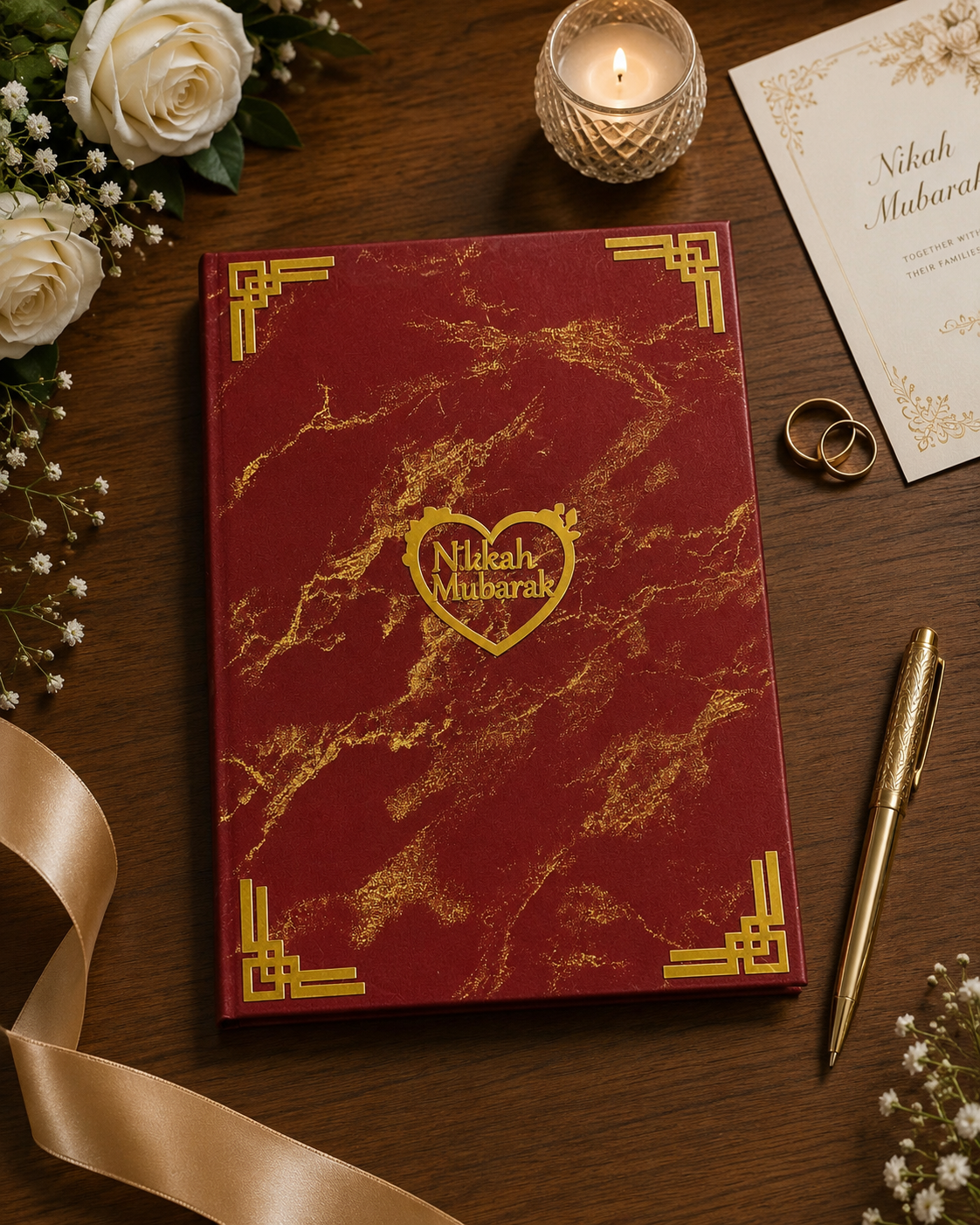 Premium Nikah Book | Wedding Memory Book | Couple Keepsake Gift | Multiple Colors Available