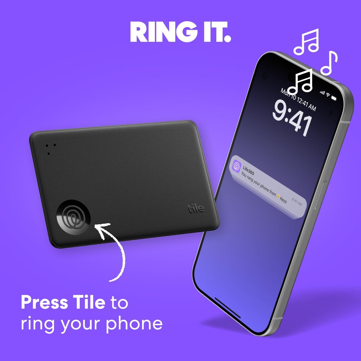 Tile Essentials Bluetooth Trackers & Item Locators for Keys, Wallets, Remotes, and More – 4-Pack, iOS & Android Compatible - PuriLite