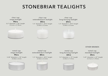 Stonebriar Collection SM-TL200 Tealight Candles, 6 to 7 Hour Extended Burn Time, White (Pack of 200)