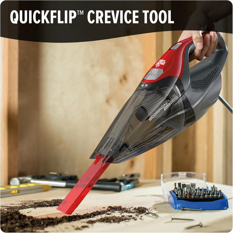 Dirt Devil Scropion Plus Corded Hand Vacuum, SD30025B, Red