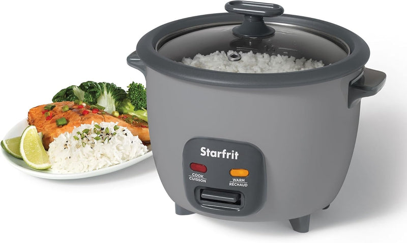 Starfrit 10-Cup Rice Cooker with ceramic coating - Grey