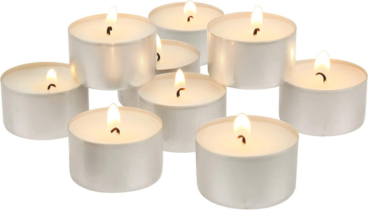 Stonebriar Collection SM-TL200 Tealight Candles, 6 to 7 Hour Extended Burn Time, White (Pack of 200)