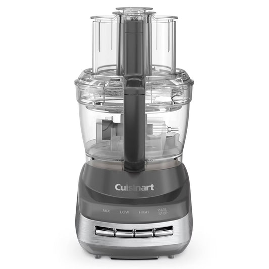 Cuisinart Core Custom 13-Cup Multifunctional Food Processor - Anchor Gray - FP-130AG: Stainless Steel Blades, 4 Speeds