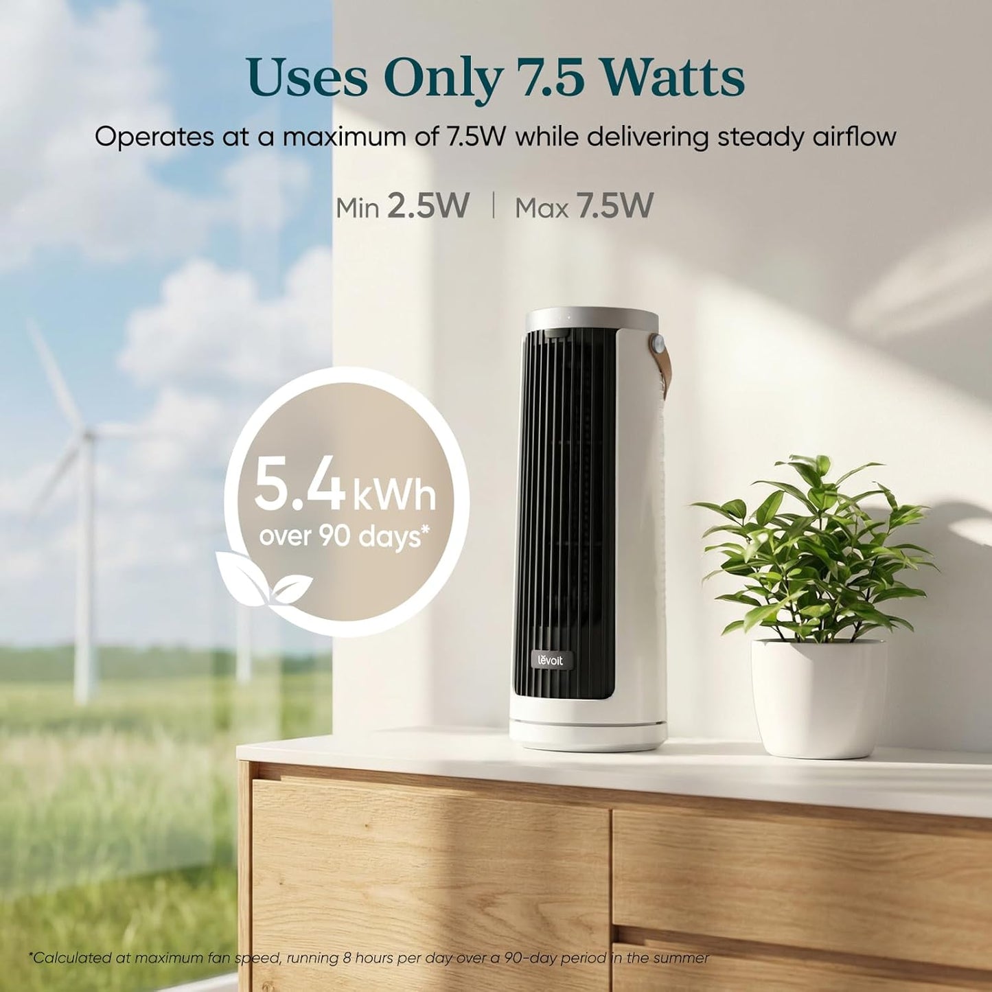 Mini Bladeless Tower Fan for Bedroom with Ultra Silent DC Motor, 5-Speed Cooling, Multi-Angle Oscillation, Remote Control & 12H Timer – Portable Small Floor Fan for Home, Office & Living Spaces
