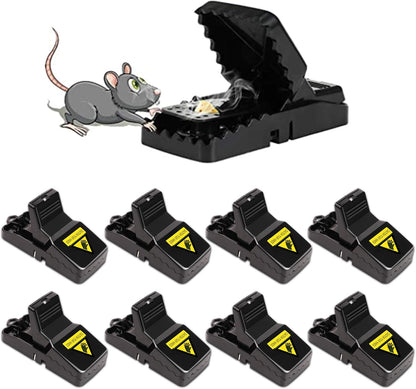 Mouse Traps 8 Pack – Humane Reusable Snap Traps – Instant Catch Rodent Traps – Indoor & Outdoor Mouse Catcher - PuriLite
