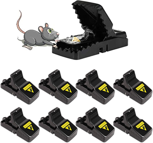 Mouse Traps 8 Pack – Humane Reusable Snap Traps – Instant Catch Rodent Traps – Indoor & Outdoor Mouse Catcher - PuriLite