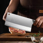 Professional Chinese Chef Knife High Carbon Fiber Stainless Steel Kitchen Knife for Super Sharp Blade (8" Chinese Chef's Knife)