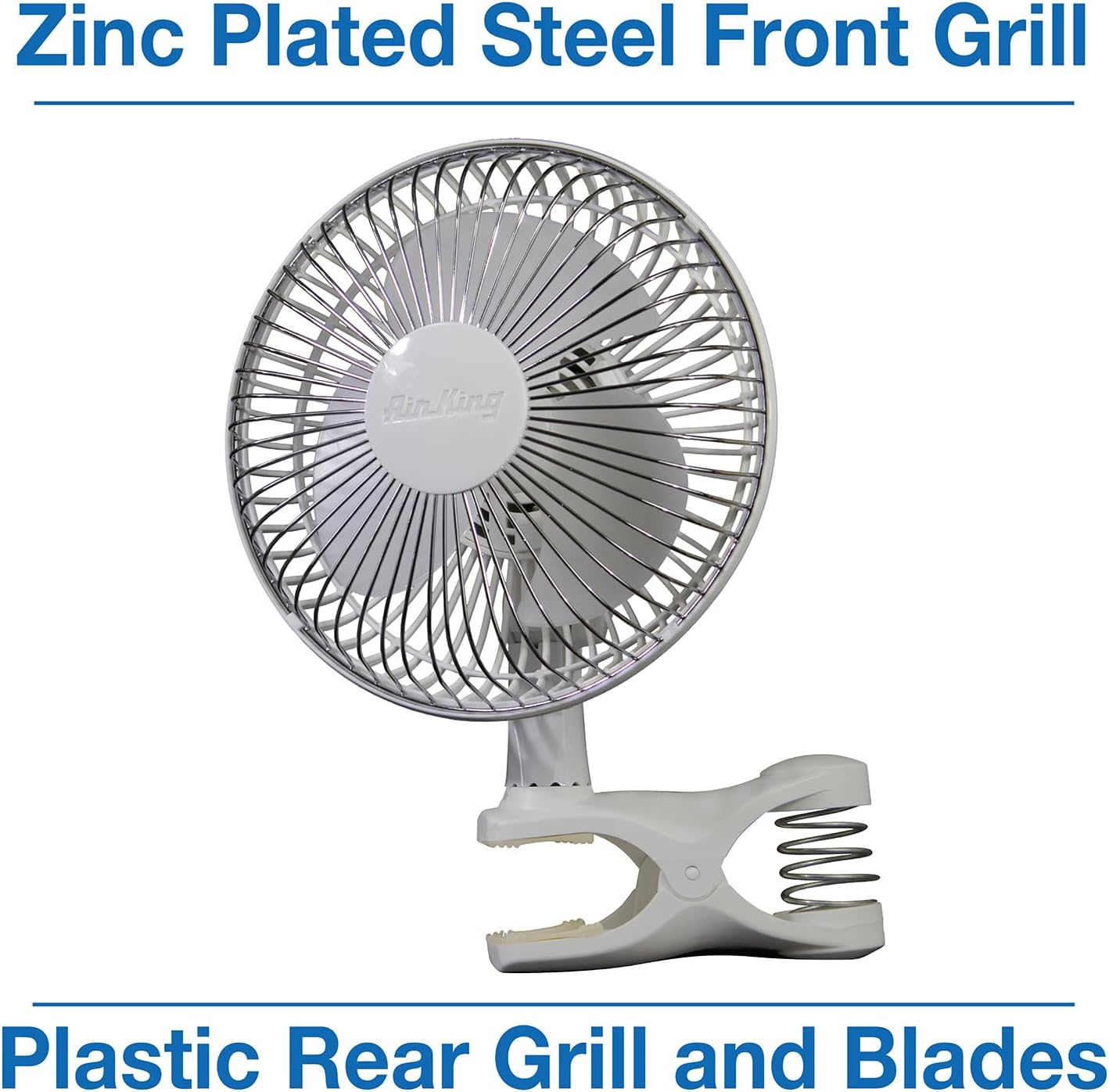 Lasko 9145 Personal Fan W/Clip- 6 Inch- White